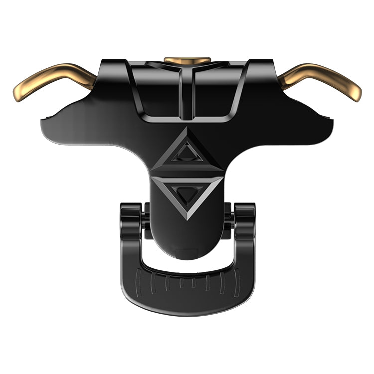 Taurus MK-1 Aluminum Alloy Adjustable Snap-type Four-finger Linkage Mechanical Press Shooting Game Handle for Mobile Phones within The Thickness of 6.5-10.5mm, Compatible with IOS & Android System