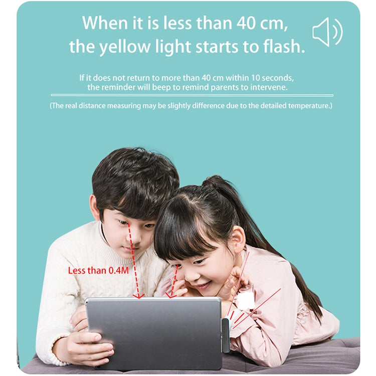 E1 USB-C / Type-C Interface Phones / Tablet PCs Screen Distance Reminder Children Learning Time Reminder, Support Sound & Light Remind, Remind Distance: About 40cm