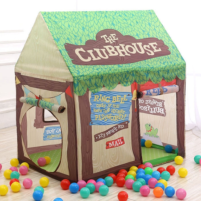 Household Children Printing Play Tent Small Game House with Mat