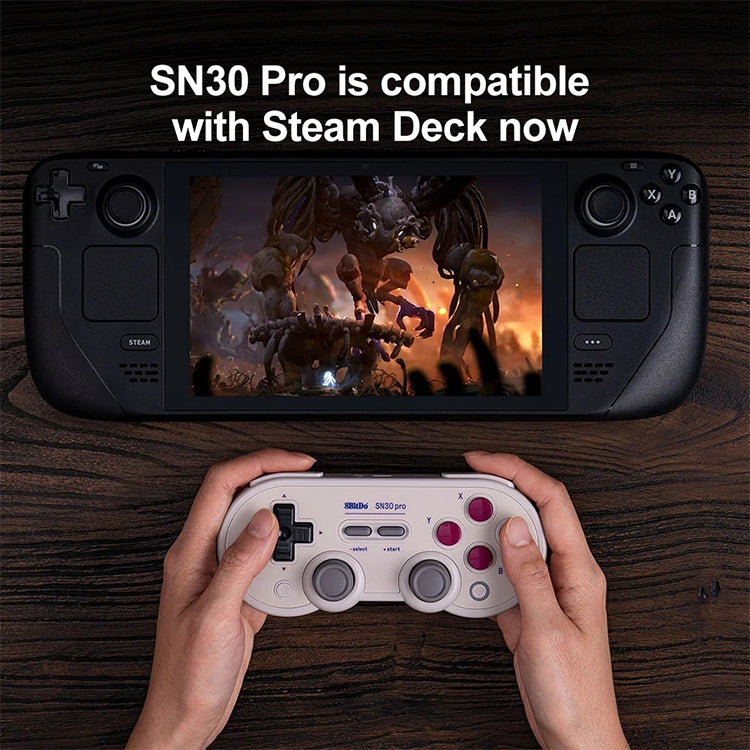 8BitDo SN30 Pro Bluetooth Gamepad Hall Version for Switch / Steam / PC / Android  - White
