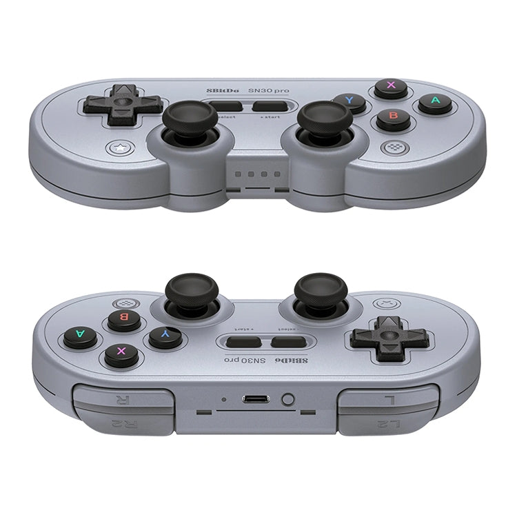 8BitDo SN30 Pro Bluetooth Gamepad Hall Version for Switch / Steam / PC / Android  - Grey