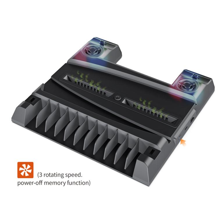 DOBE TP5-0593 Multi-function Stand With Game Disc Storage For PS5