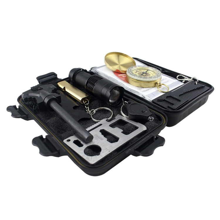 9 in 1 / Set Outdoor Camping Survival Multi-function Tool Box SOS Travel Tools
