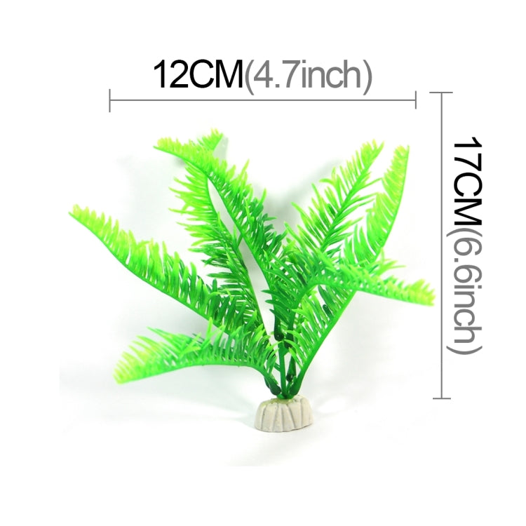 Artificial Tree Plant Grass Figurines Miniatures Aquarium Fish Tank Landscape, Small Size: 12.0 x 17.0cm