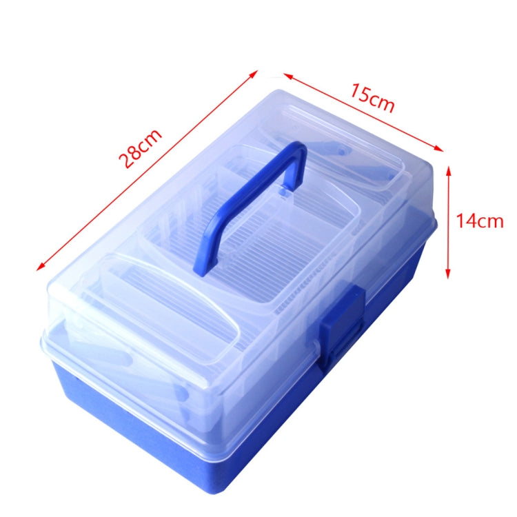 Multi-function Handy Tool Box Plastic Storage Fishing Tackle Box, Size: 14*15*28cm