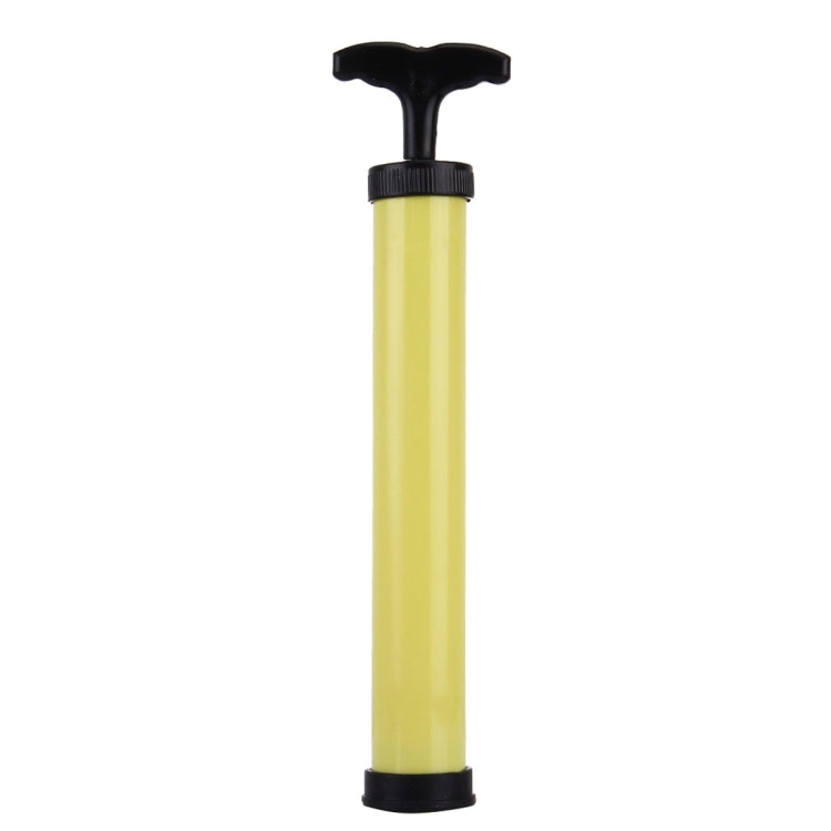 Mini Portable Manual Plastic Pump Inflator (Yellow+Black)