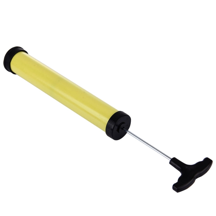 Mini Portable Manual Plastic Pump Inflator (Yellow+Black)