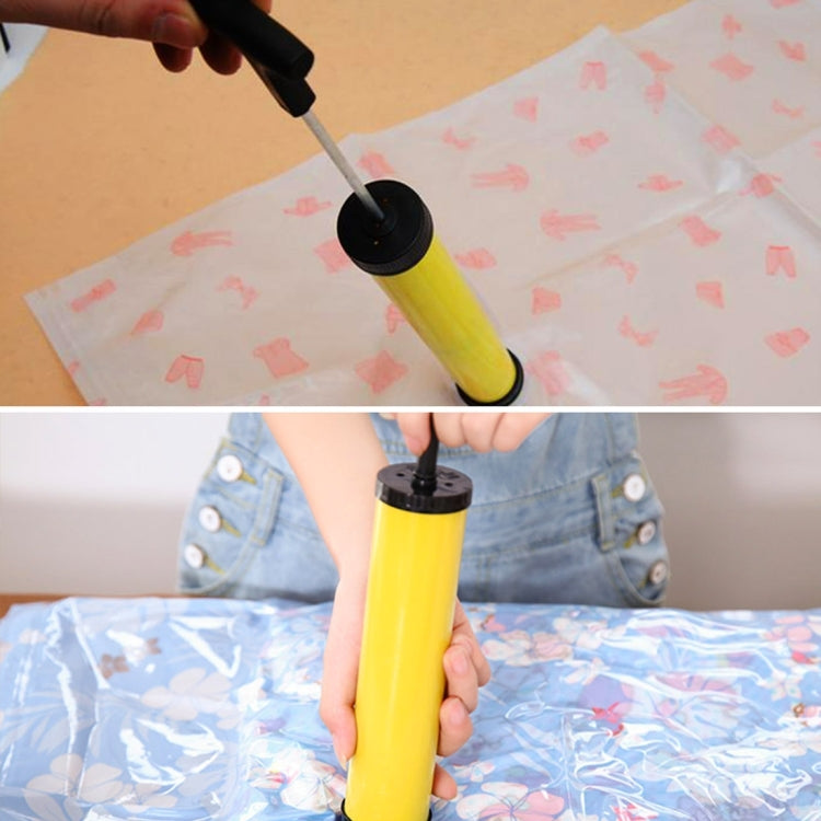 Mini Portable Manual Plastic Pump Inflator (Yellow+Black)