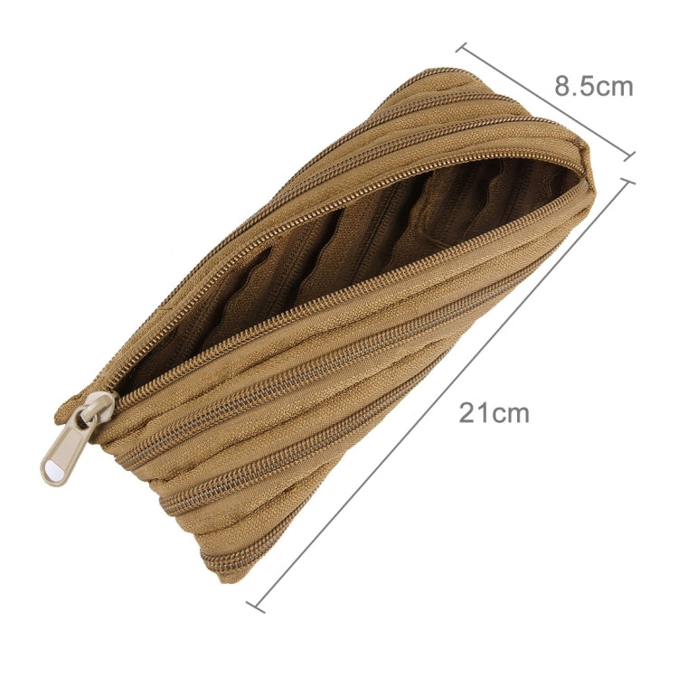 Parachute Cord Zipper Bag, Size: 21*8.5cm (Clay)