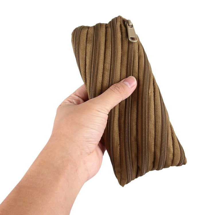 Parachute Cord Zipper Bag, Size: 21*8.5cm (Clay)