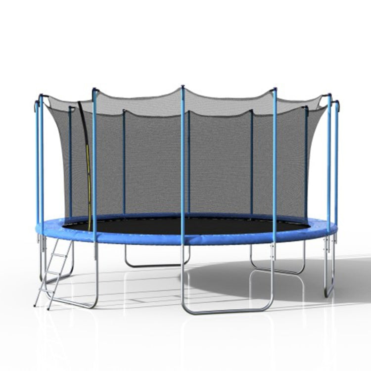 [US Warehouse] 16FT Outdoor Activity Round Trampoline Bouncing Bed with Safety Fence / Ladder / Spring Cover Padding
