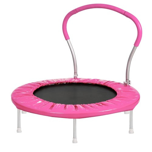 [US Warehouse] 36 inch Outdoor Activity Small Round Trampoline Bouncing Bed with Handle
