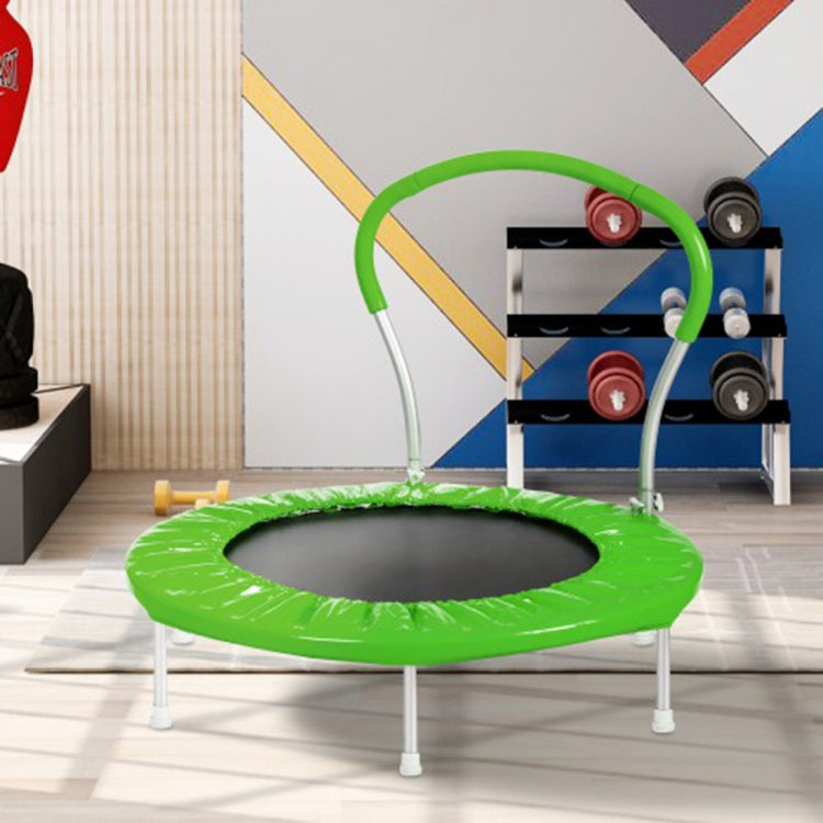 [US Warehouse] 36 inch Outdoor Activity Small Round Trampoline Bouncing Bed with Handle