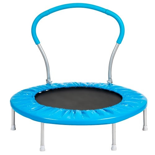 [US Warehouse] 36 inch Outdoor Activity Small Round Trampoline Bouncing Bed with Handle