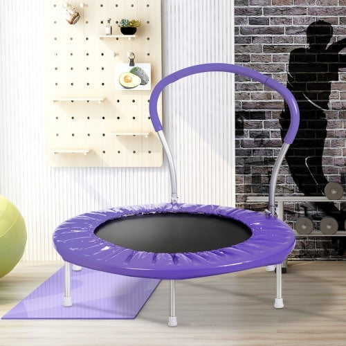 [US Warehouse] 36 inch Outdoor Activity Small Round Trampoline Bouncing Bed with Handle