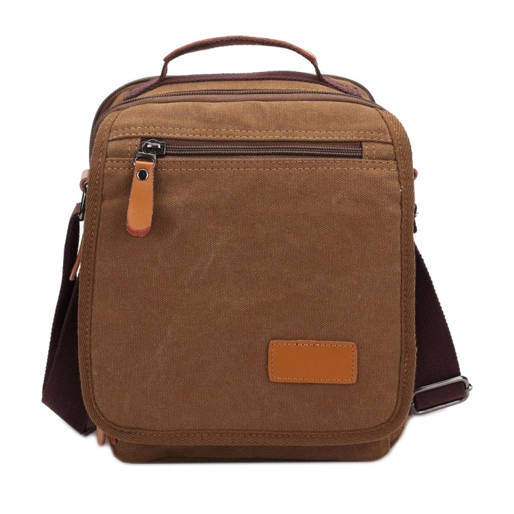 Multifunction Canvas Men Messenger Bags Travel Crossbody Shoulder Business Briefcase Tablet Bag Hand Bag, Size: 26x22x7.5cm