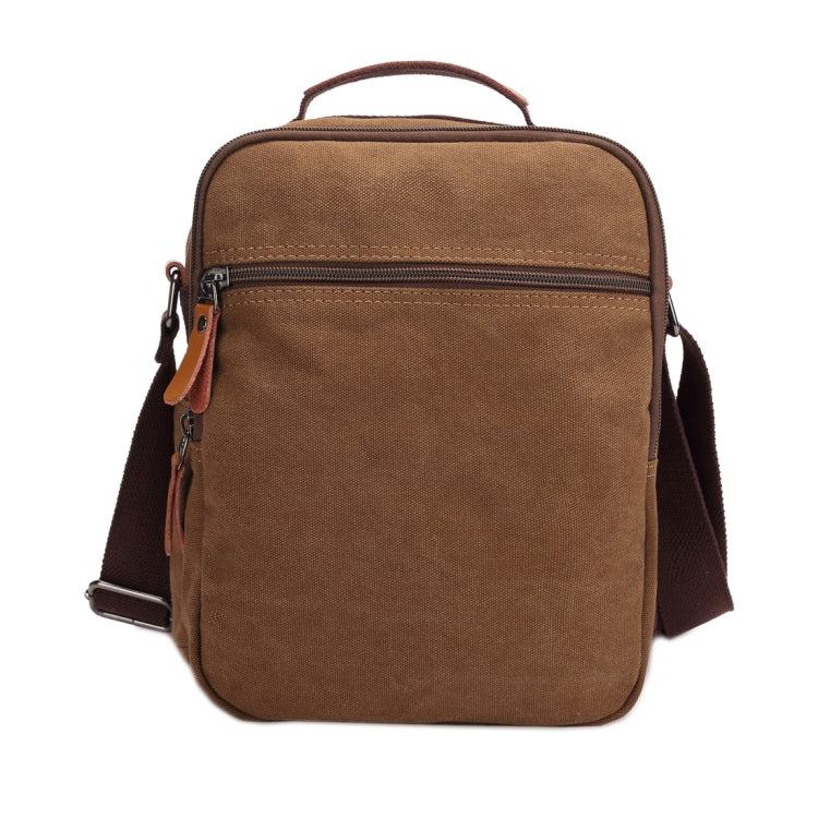 Multifunction Canvas Men Messenger Bags Travel Crossbody Shoulder Business Briefcase Tablet Bag Hand Bag, Size: 26x22x7.5cm