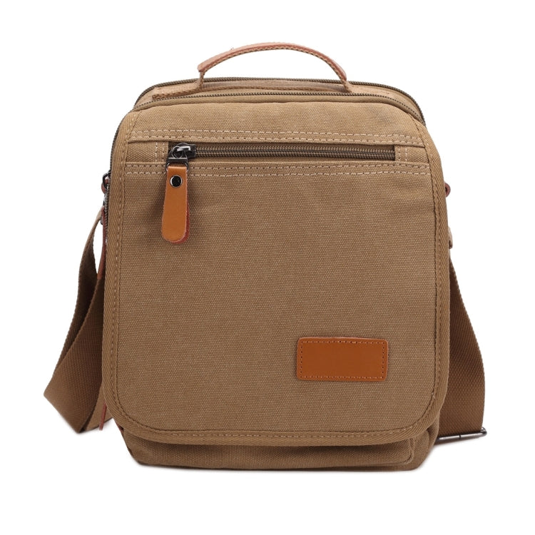 Multifunction Canvas Men Messenger Bags Travel Crossbody Shoulder Business Briefcase Tablet Bag Hand Bag, Size: 26x22x7.5cm