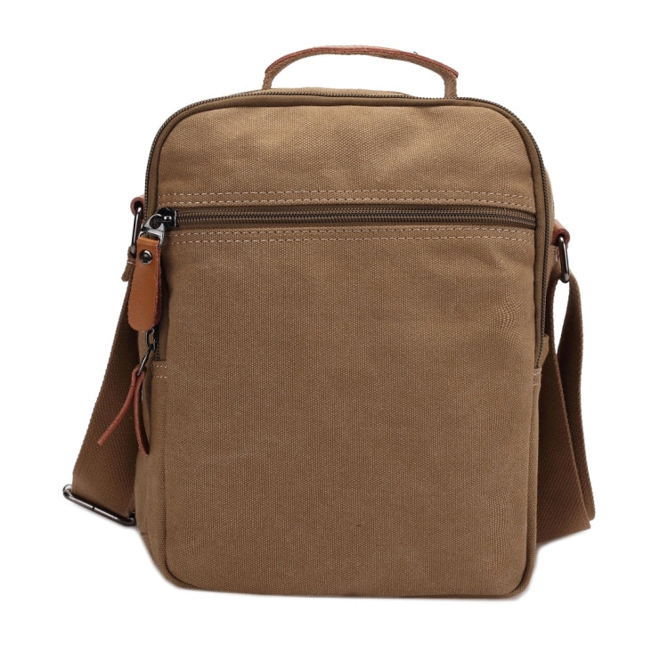 Multifunction Canvas Men Messenger Bags Travel Crossbody Shoulder Business Briefcase Tablet Bag Hand Bag, Size: 26x22x7.5cm
