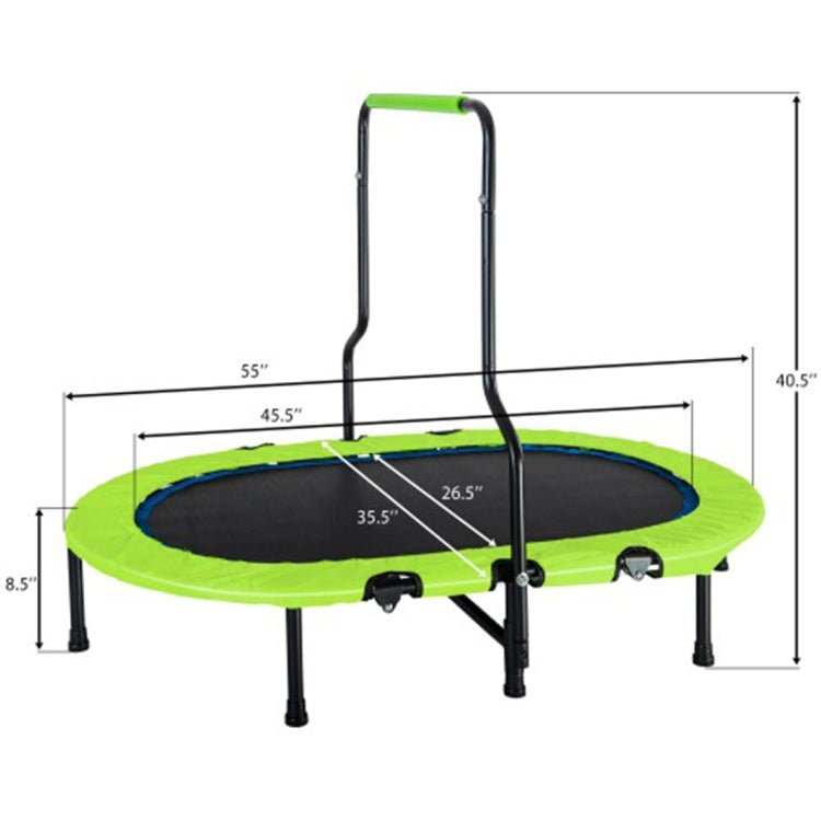 [US Warehouse] Parent-Child Mini Twin Trampoline, with Armrests and Safety Cover, without Spring Bouncer