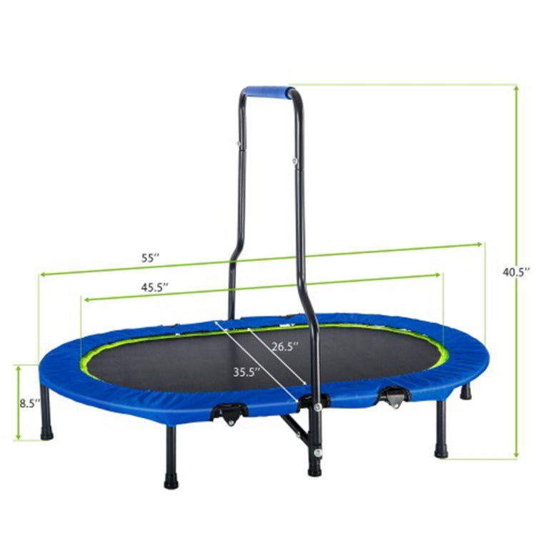 [US Warehouse] Parent-Child Mini Twin Trampoline, with Armrests and Safety Cover, without Spring Bouncer