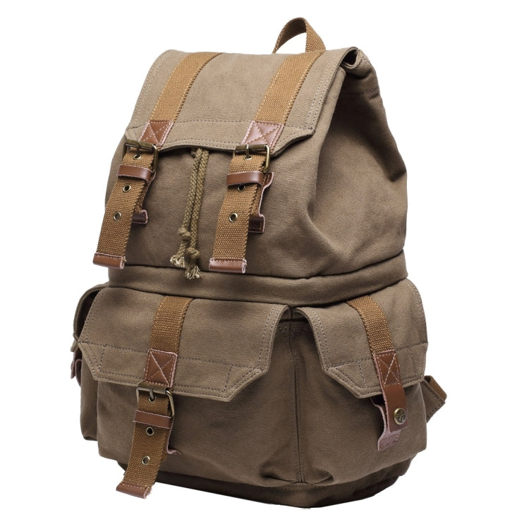 Multifunction Canvas Backpack Shoulders Bag Cameras Bags Travel Outdoor Bag with Interior Lining & Rain Cover, Size: 43x33x20cm