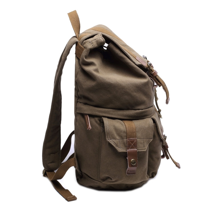 Multifunction Canvas Backpack Shoulders Bag Cameras Bags Travel Outdoor Bag with Interior Lining & Rain Cover, Size: 43x33x20cm