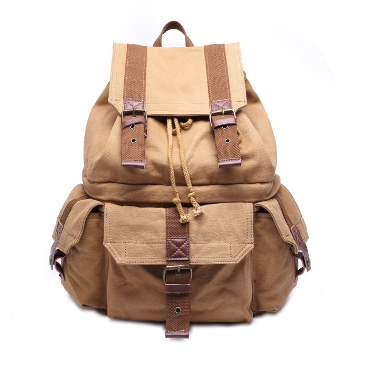 Multifunction Canvas Backpack Shoulders Bag Cameras Bags Travel Outdoor Bag with Interior Lining & Rain Cover, Size: 43x33x20cm