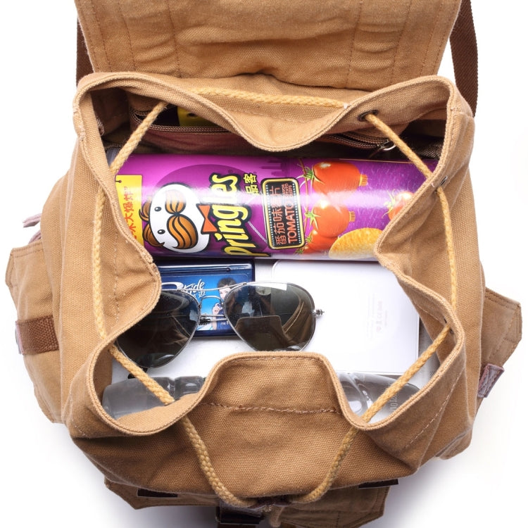 Multifunction Canvas Backpack Shoulders Bag Cameras Bags Travel Outdoor Bag with Interior Lining & Rain Cover, Size: 43x33x20cm