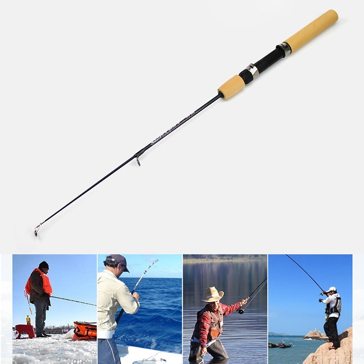 31cm Portable Ice Fishing Rod Shrimp Rod Lure Rod Fishing Gear Fittings , Extension Length : 80 cm