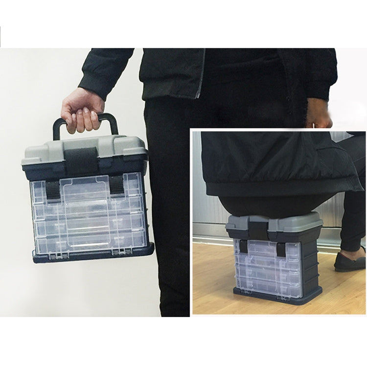 4 Layer Multifunction Portable Thickened Plastic Fishing Tackle box Fishing Tool Box
