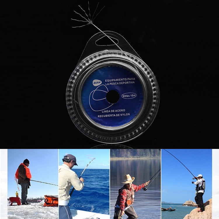 10 PCS 40 LBS 7 Strands Steel Braiding Fishing Line Sea Fishing Wire