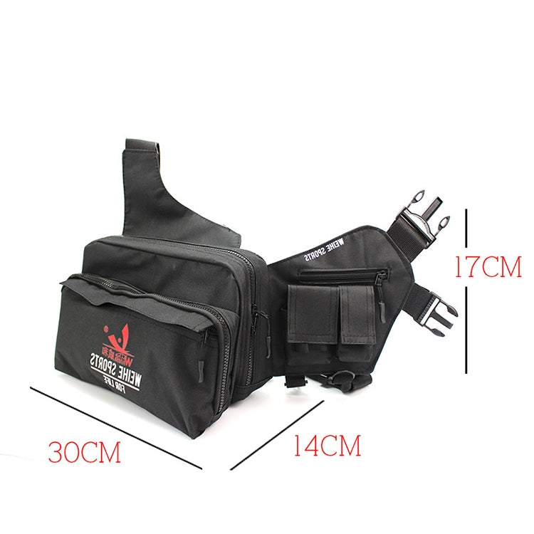 Multi-Function Portable 2000D Nylon Surface Shoulder Bag Fishing Waist Bag ,Size: 30*17*14cm