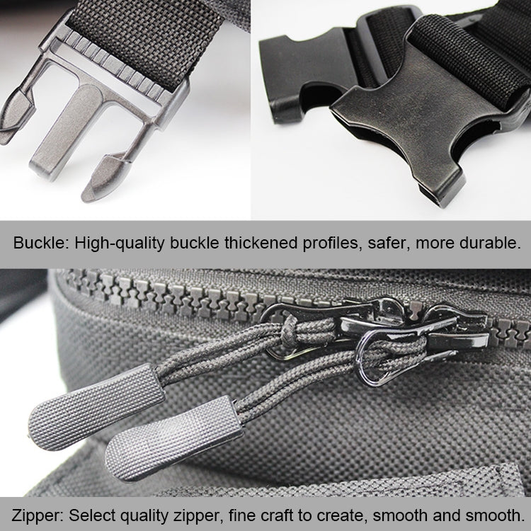 Multi-Function Portable 2000D Nylon Surface Shoulder Bag Fishing Waist Bag ,Size: 30*17*14cm