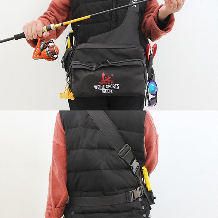 Multi-Function Portable 2000D Nylon Surface Shoulder Bag Fishing Waist Bag ,Size: 30*17*14cm