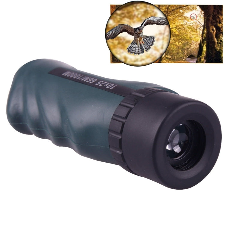 10x25mm HD Optical Monocular Telescope(Green)