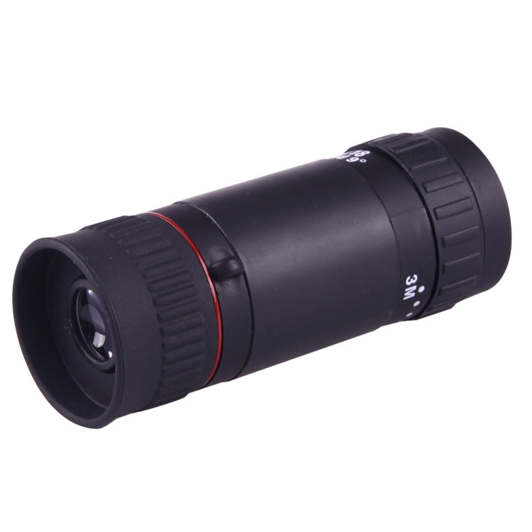 8x18mm Double Adjustable HD Optical Monocular Telescope(Black)