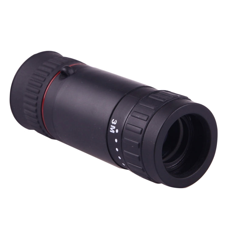 8x18mm Double Adjustable HD Optical Monocular Telescope(Black)