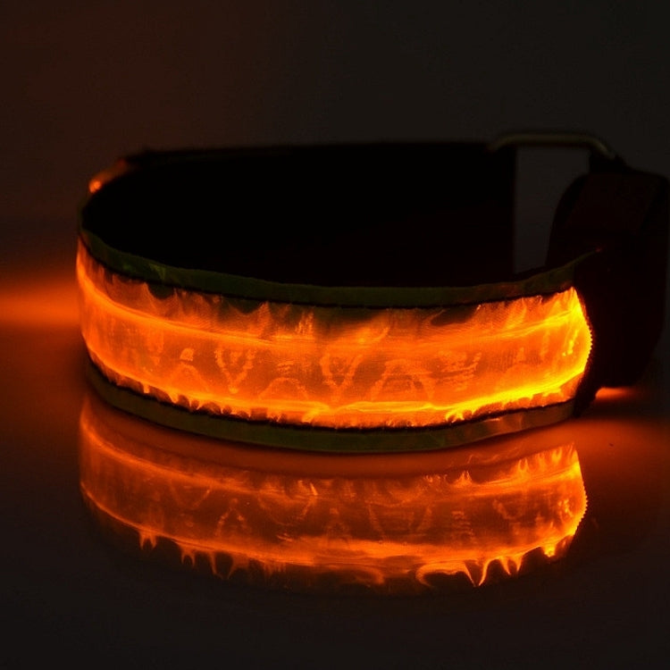LED Flash Safety Reflective Nylon Light Rechargeable Sports Wrist Belt