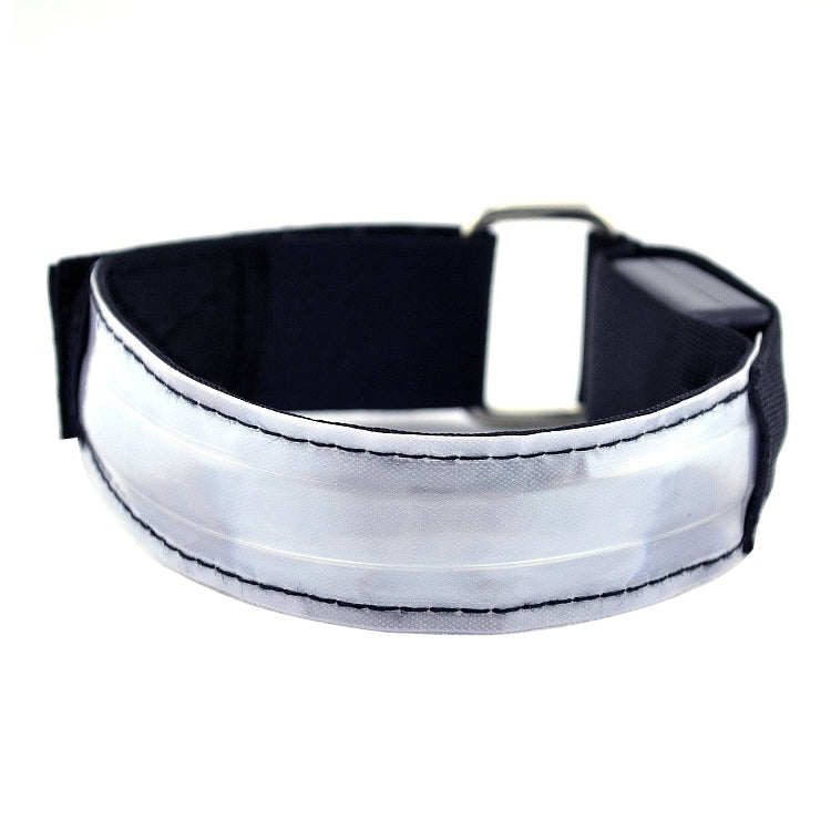 LED Flash Safety Reflective Nylon Light Battery Sports Wrist Belt