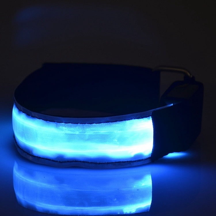 LED Flash Safety Reflective Nylon Light Battery Sports Wrist Belt