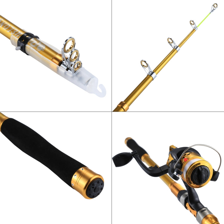 High Quality Fishing Supplies 4 Segments Fishing Rods + Reels Tool Set