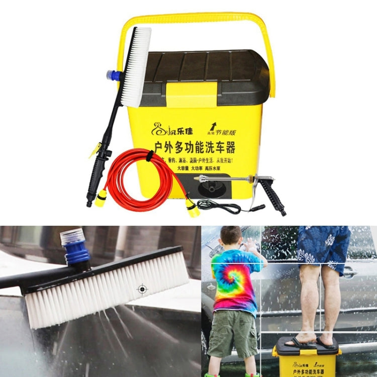 LEJA HL-25L Outdoor Multi-function Electric Car Washing Machine Vehicle Automatic Washing Tools, Water Storage: 25L, AC 220V(Yellow)