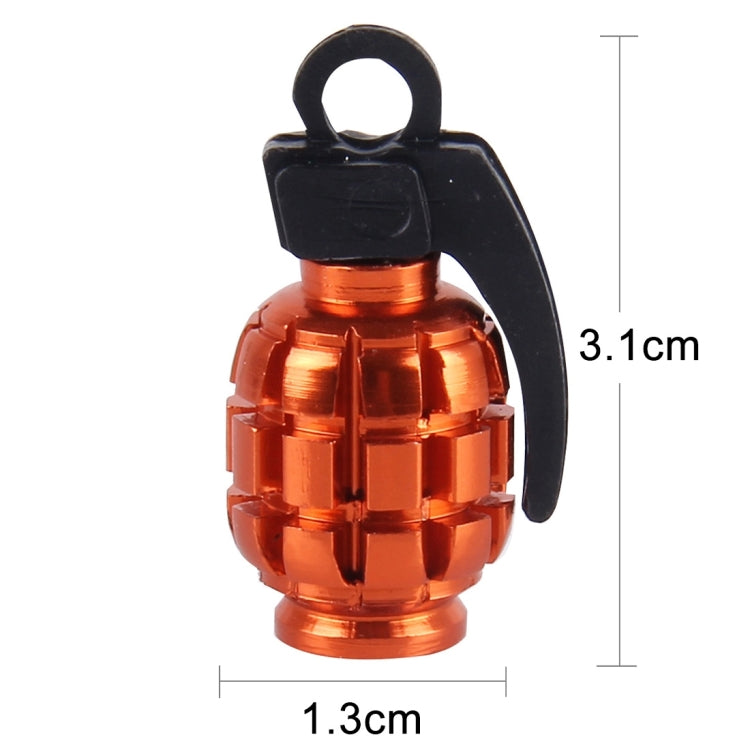 4 PCS Universal Grenade Shaped Car Tire Valve Caps