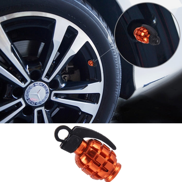 4 PCS Universal Grenade Shaped Car Tire Valve Caps