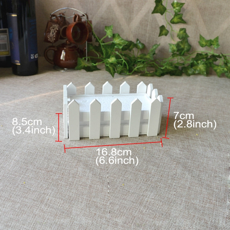 5 PCS Wooden Flower Planter Fence Storage Holder Pot with