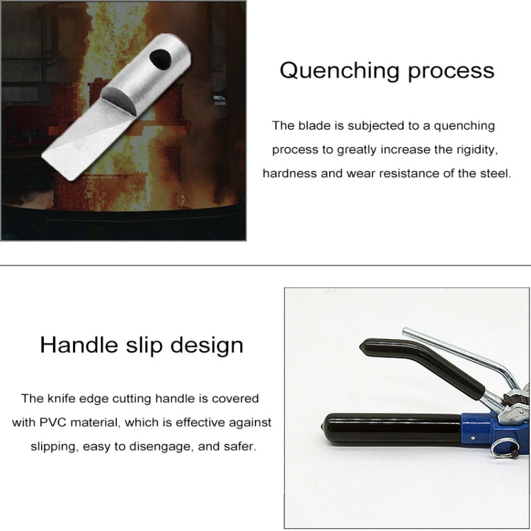 Stainless Steel Zipper Cable Ties Pliers Tool Tension Trigger Action Cable Gun with Cutter