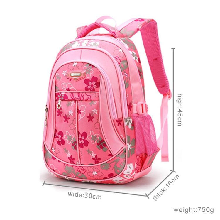 Girls Sweet Fashion Backpack Wear-resistant Waterproof Pupils Schoolbag(Pink)
