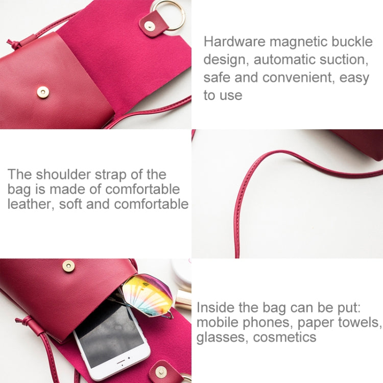 Ladies Mini Shoulder Fashion Tassel Mobile Phone Small Change Crossbody Bucket Bag