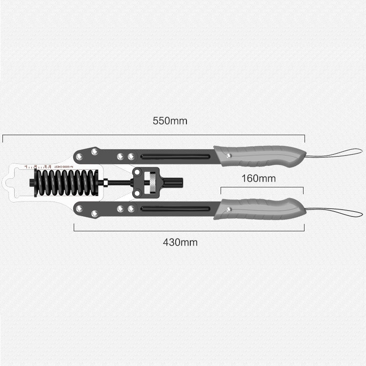 Adjustable Multifunctional Arm Force Device Anti-skid and Anti-off Chest Expander, Power Adjustment Range: 0-60kg